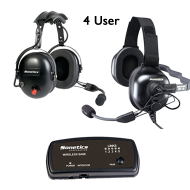 4 User Wireless Headset System